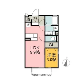 よろづや5C【201号室】の間取り