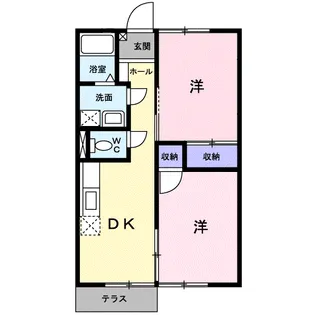 ニューエルディム宮島【1階】の間取り