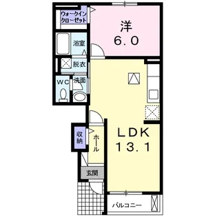 クラーヴォⅡ【1階】の間取り