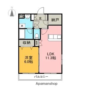コンフォート マエジマ【1階】の間取り