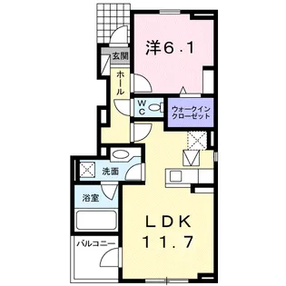 コートヤードⅥ【1階】の間取り
