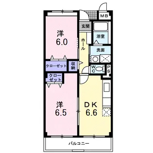 ベルラン88【2階】の間取り