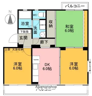 サンプレイス【101号室】の間取り