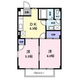 センターコート広見台【1階】の間取り