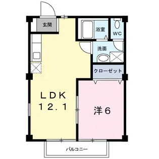 センターコート広見台【2階】の間取り