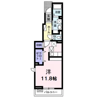 ピーナッツ メゾン【1階】の間取り