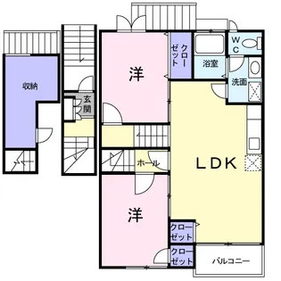 レフィナード【2階】の間取り