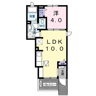 サニー ビオーラB【1階】の間取り