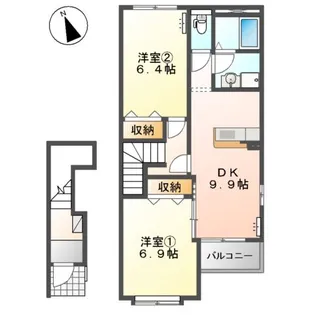 グランフィールド【2階】の間取り