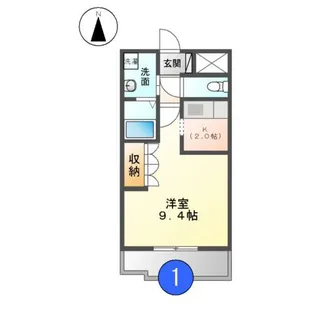 CHEZーMOI 千日(シェモアセンニチ)【1階】の間取り