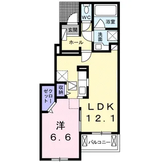 ピコラCASAⅡ【1階】の間取り