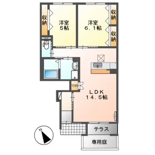 THE LERATO(ザ レラート)【1階】の間取り