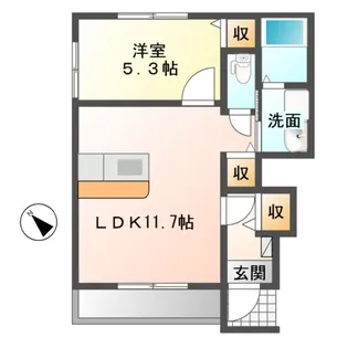 PEACE(ピース)【1階】の間取り