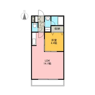 モンターニュFUJI【101号室】の間取り