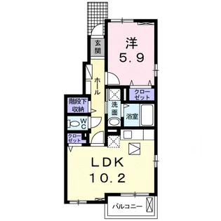 カーサフェリーチェ【1階】の間取り