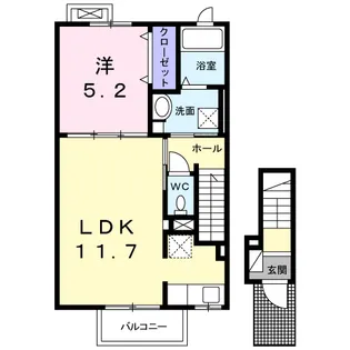 グレイス クリーク【2階】の間取り