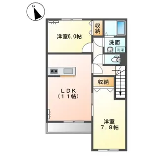 BRIGHT FOUR VIEW(ブライト フォービュー)【2階】の間取り