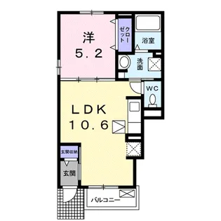 ル シエル B【1階】の間取り
