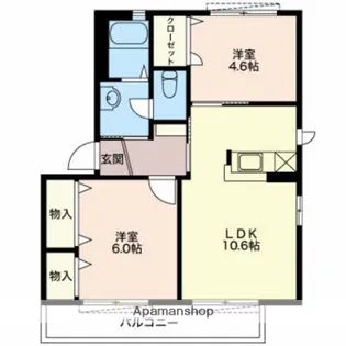 グリーンヒルズもちづきA【2階】の間取り
