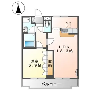 プランドールパピヨン【2階】の間取り