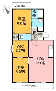 フォーリストアイランド【105号室】の間取り