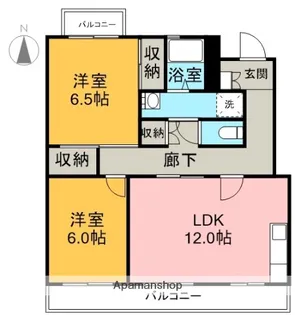 コーポ稲垣B【303号室】の間取り