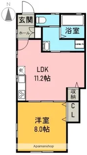パークM【102号室】の間取り