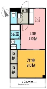 ハイムホワイト【102号室】の間取り