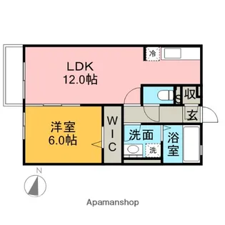 ブランフルール【1階】の間取り