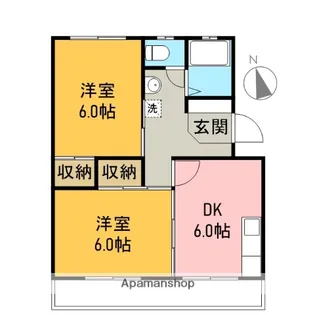 リトルマーシュA【301号室】の間取り