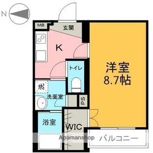 シュタットフルスⅠ【4階】の間取り
