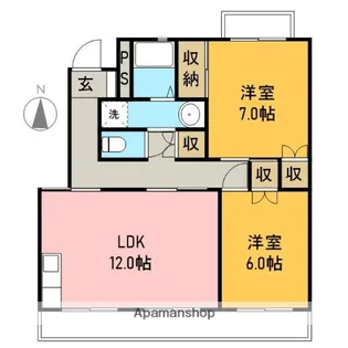 MILLE FIORE(ミルフィオーレ)【1階】の間取り