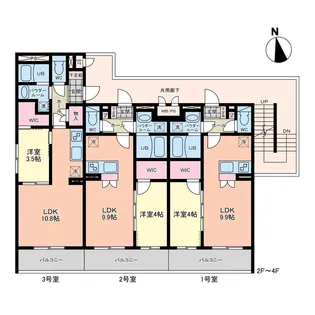 GB South【4階】の間取り