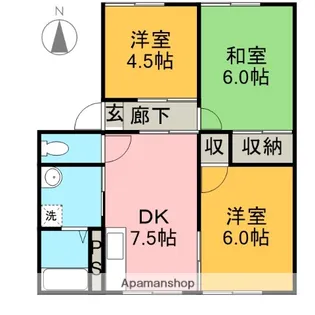 コーポ望月B【101号室】の間取り