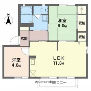 ネオ・マルフカA【1階】の間取り
