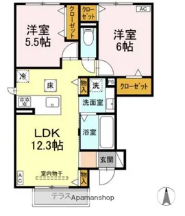 HONEY NEST A棟【1階】の間取り