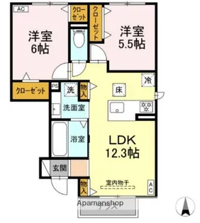 HONEY NEST A棟【1階】の間取り