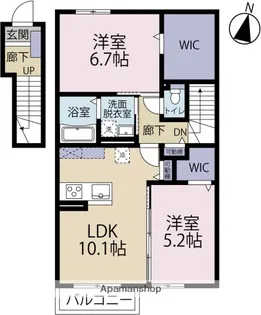 セレーネTM【2階】の間取り
