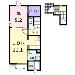 ブルーオーシャン【2階】の間取り