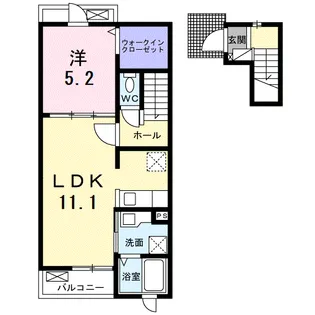 ブルーオーシャン【2階】の間取り
