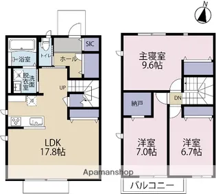 アチェーロ【A号室】の間取り