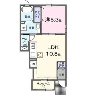ベル リュミエール【1階】の間取り