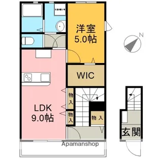 LOTUS森島1【206号室】の間取り