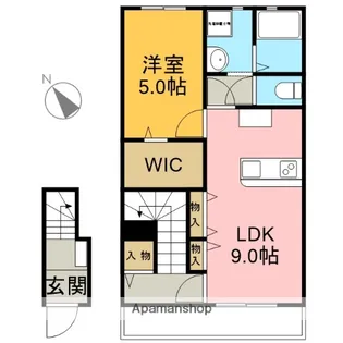 LOTUS森島2【202号室】の間取り