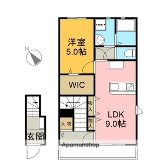 LOTUS森島2【203号室】の間取り