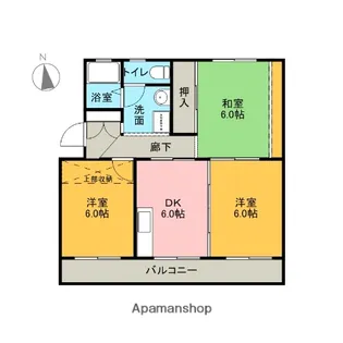 メゾーン久能【1階】の間取り