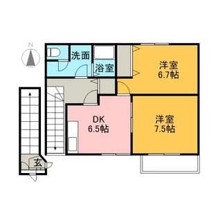 コートヤードⅡ【2階】の間取り