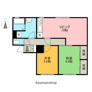 ソファレ土屋B【102号室】の間取り
