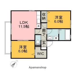 SUNパティオ【1階】の間取り