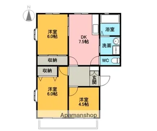 桜田ハイツ【201号室】の間取り
